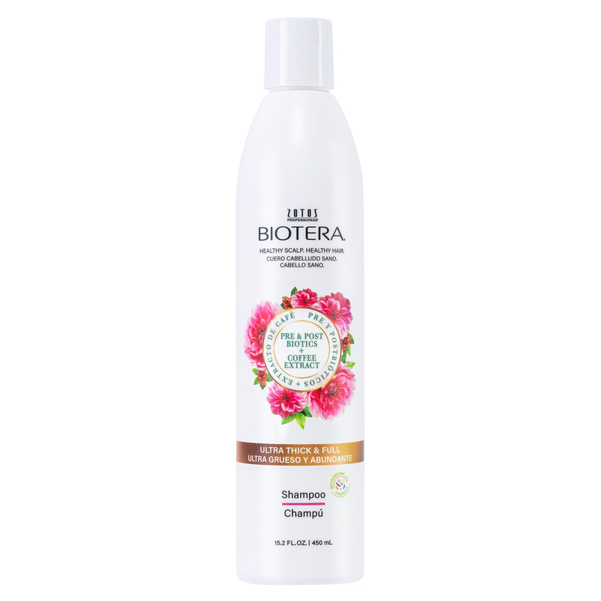 Biotera front packaging showing volumizing shampoo and size benefit