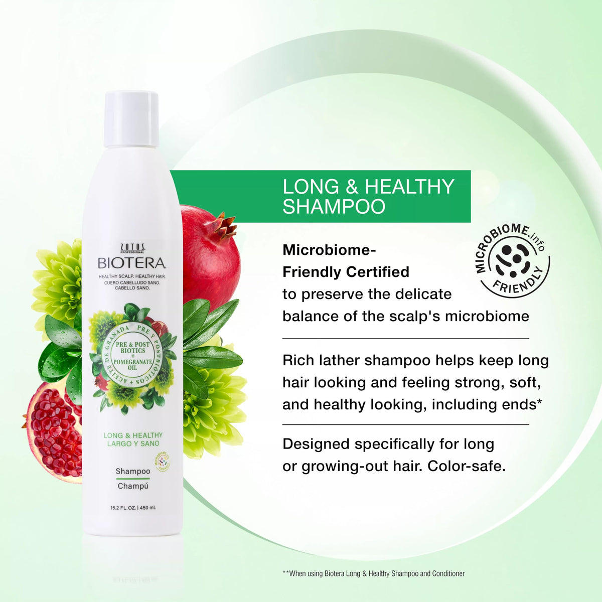 Biotera label close-up highlighting pre and postbiotic ingredients