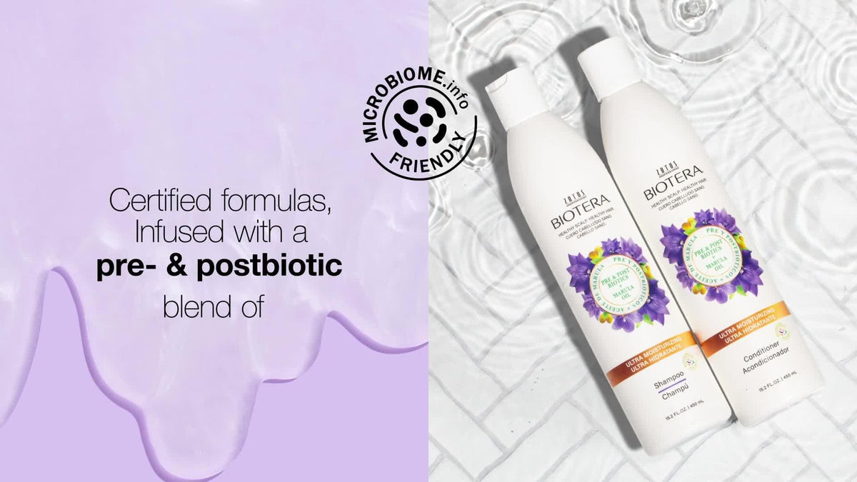 Biotera product texture on palm showing lightweight moisturizing finish