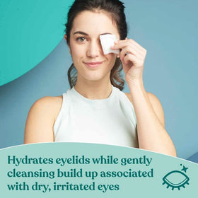 Biotrue ingredients label detail highlighting HA and soothing botanicals for hydration