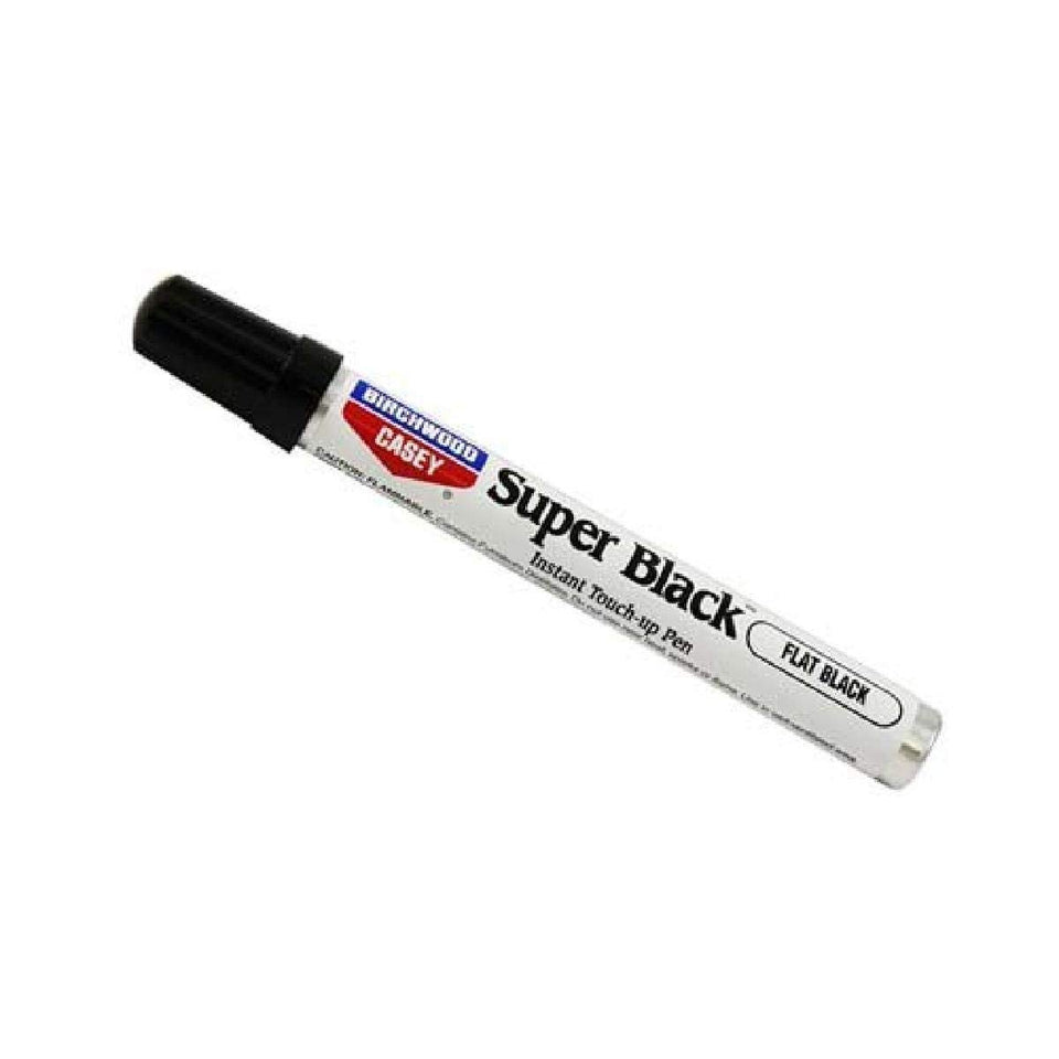 Birchwood Casey front packaging showing flat black touch-up pen and benefits