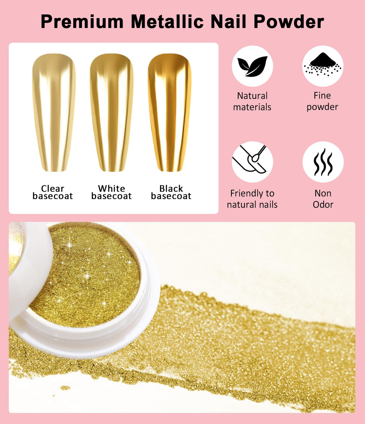 BISHENGYF scale and contents layout showing gel, powder, and tools for kit clarity benefit