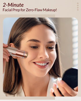 bissuuy before and after on skin showing smoother texture for better makeup