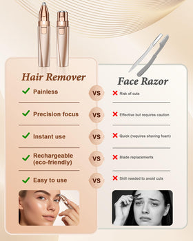 bissuuy eyebrow trimmer head detail showing slim shape for accurate shaping