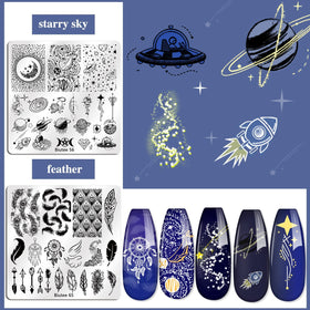 Biutee collage of diverse patterns showcasing variety for creative nail designs