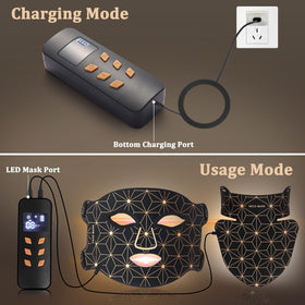 biuufish control module and charging ports highlighting rechargeable 3000mAh battery