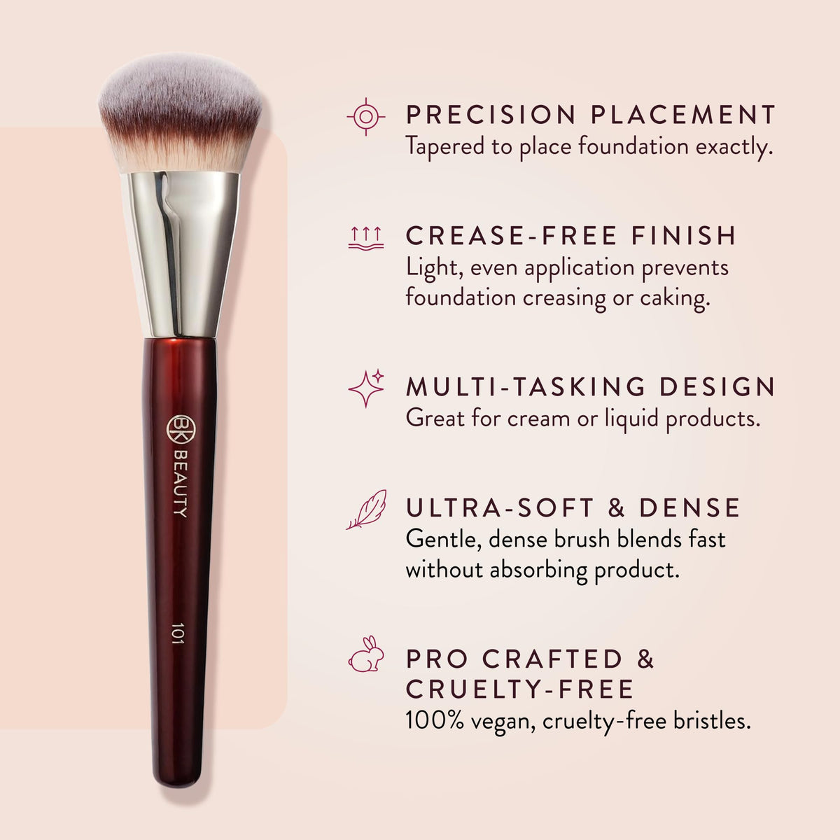 BK BEAUTY 101 held in hand to show size and ergonomic comfort