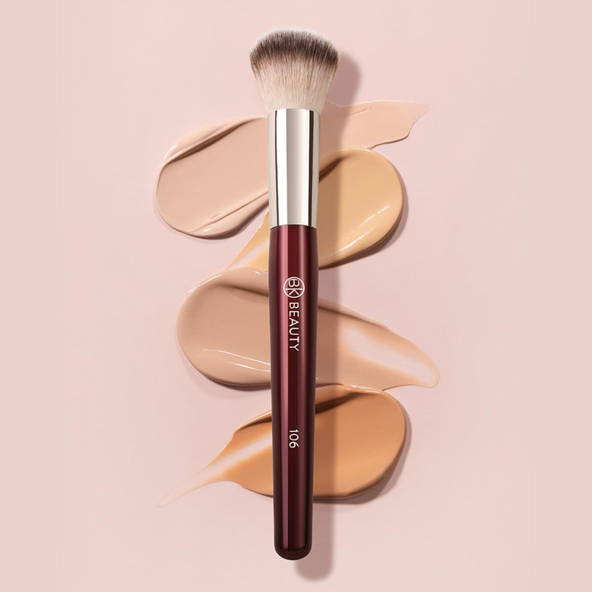 BK BEAUTY brush on vanity styled scene for professional, cruelty-free tool