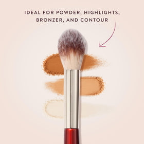 BK BEAUTY 108 applying setting powder under eye for long-lasting makeup freshness