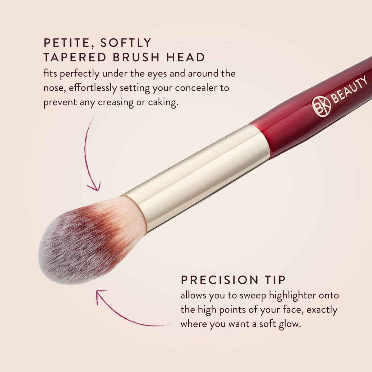 BK BEAUTY 108 next to compact powder to show size and precise placement capability