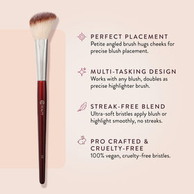 BK BEAUTY bristles close-up highlighting soft vegan fibers for seamless blending