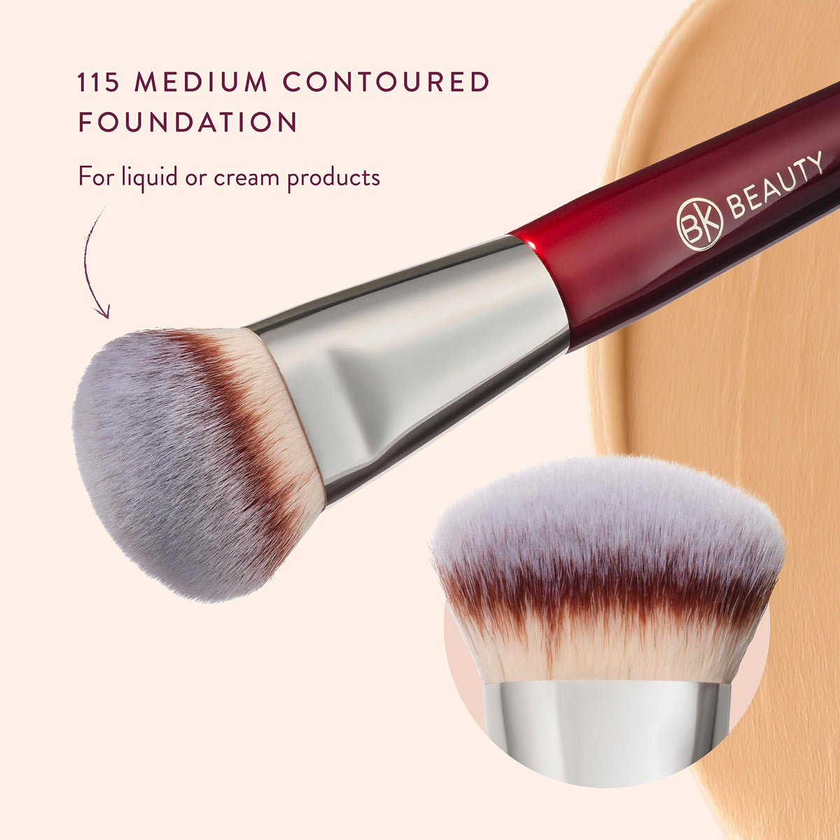 BK BEAUTY 115 applying liquid foundation for even coverage