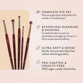 BK BEAUTY 203 Shader brush applying shadow on lid for precise pigment payoff