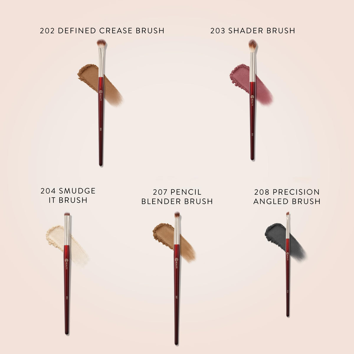 BK BEAUTY 204 Smudge It brush bristles detail for effortless smoky lash line
