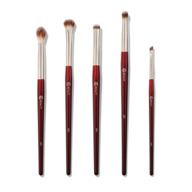 BK BEAUTY front packaging of 5-piece eye brush set showing compact kit benefit