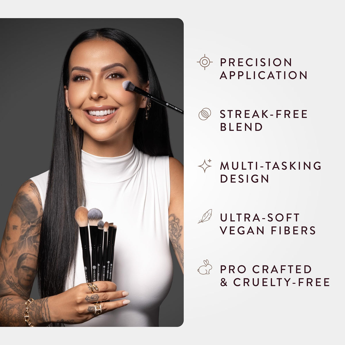BK BEAUTY N14 beside concealer and setting powder demonstrating versatility