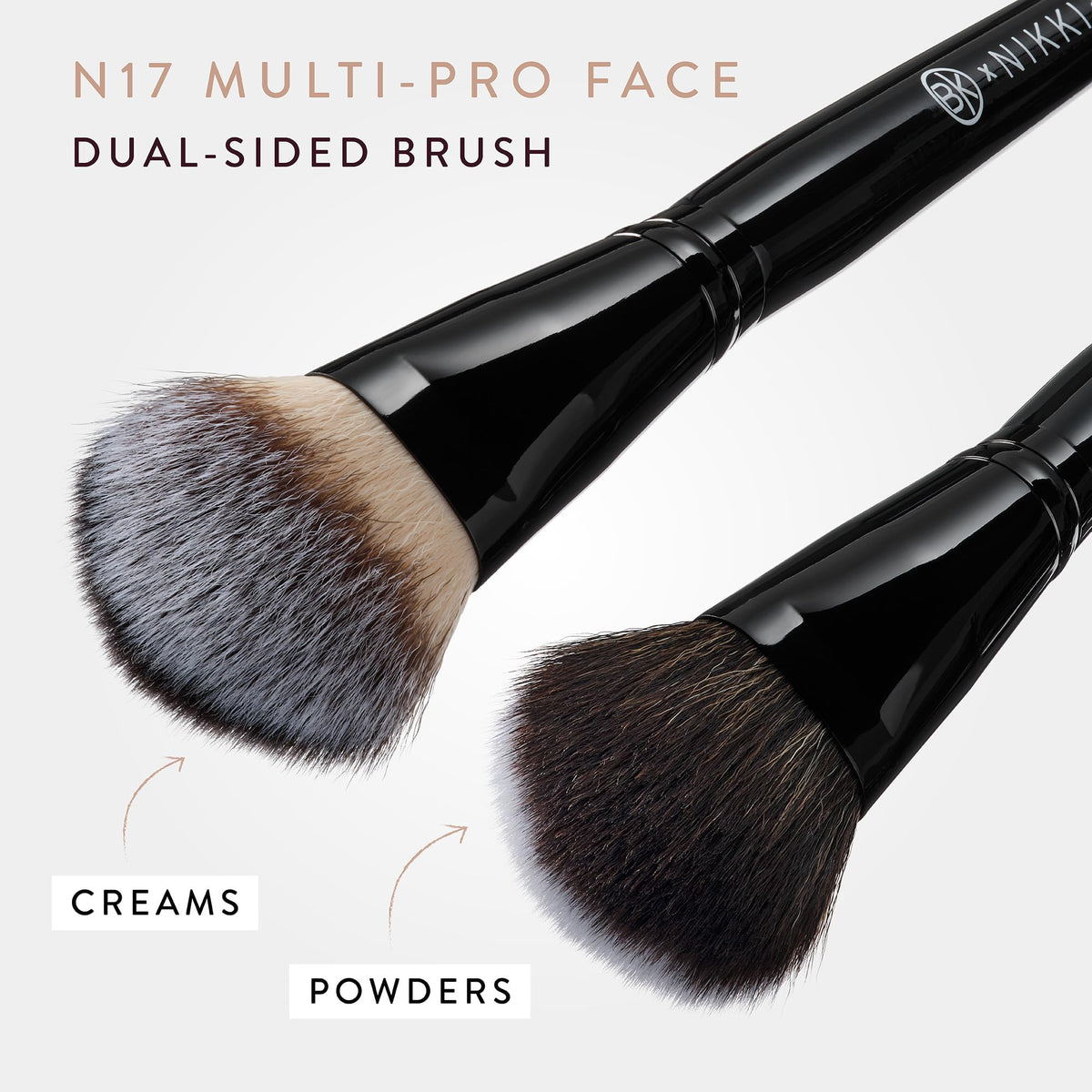 BK BEAUTY N17 bristles texture detail highlighting vegan fibers that blend evenly without shedding