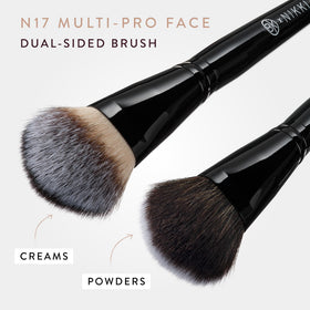 BK BEAUTY N17 bristles texture detail highlighting vegan fibers that blend evenly without shedding