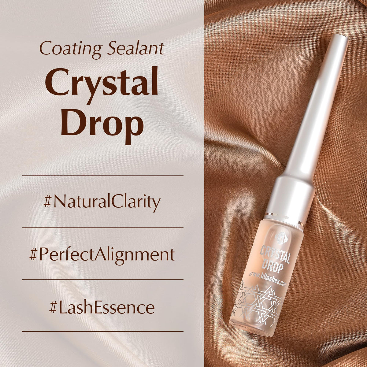 BL Lashes clear brush applicator close-up for precise, streak-free sealing