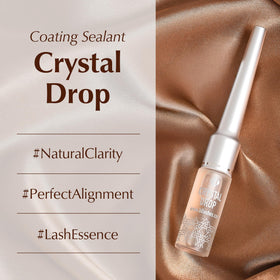 BL Lashes clear brush applicator close-up for precise, streak-free sealing