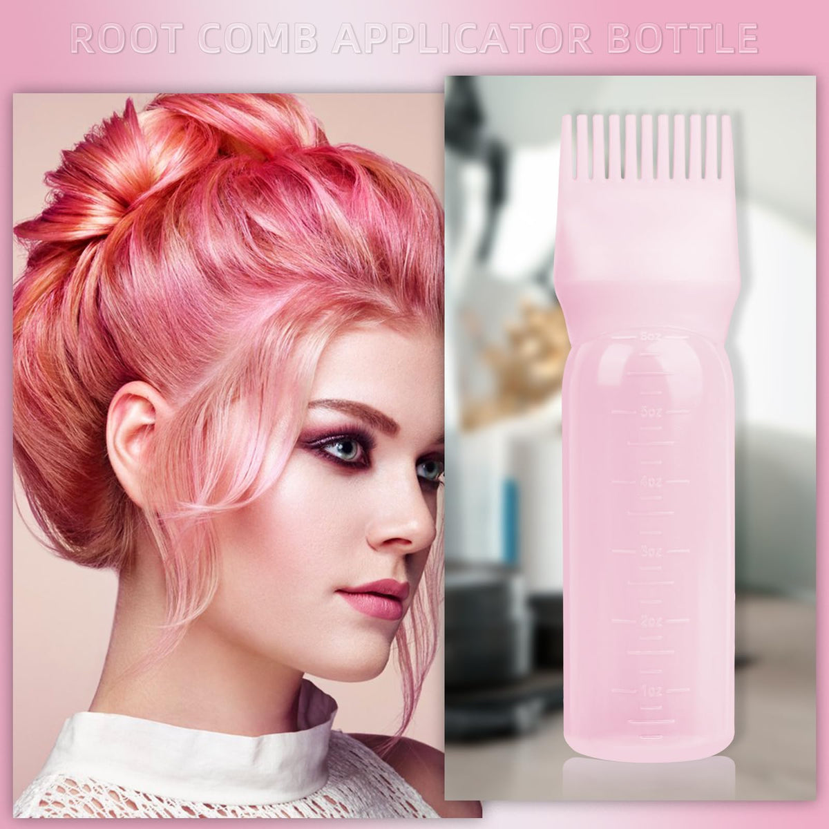 BLAAROOM bottles on bathroom shelf suggesting organized haircare routine