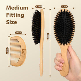 BLACK EGG hair after brushing showing improved texture and visible shine benefit