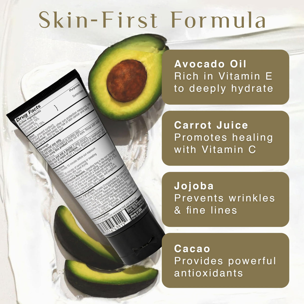 Black Girl Sunscreen application on forearm showing no white cast benefit