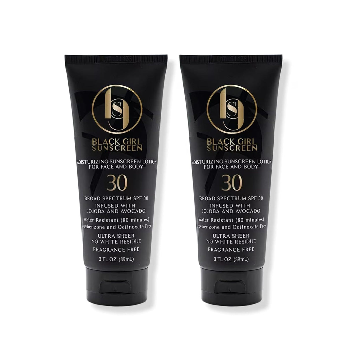black girl sunscreen front packaging showing SPF 30 and travel-friendly size, reliable protection