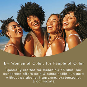 Black Girl Sunscreen in an outdoor setting protecting skin during activities