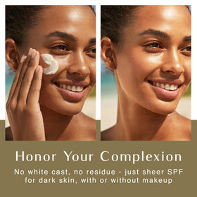 Black Girl Sunscreen texture close-up demonstrating fast-absorbing hydration