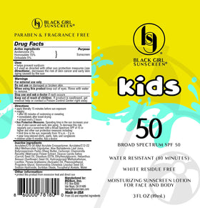 Black Girl Sunscreen water-resistant test scene showing active swim protection