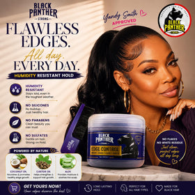 Black Panther Strong being applied with an edge brush, precise control and hold