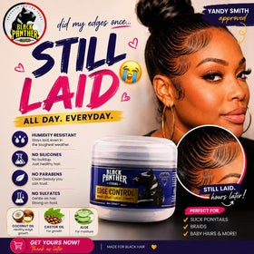 Black Panther Strong gel texture close-up highlighting smooth non-flaking consistency