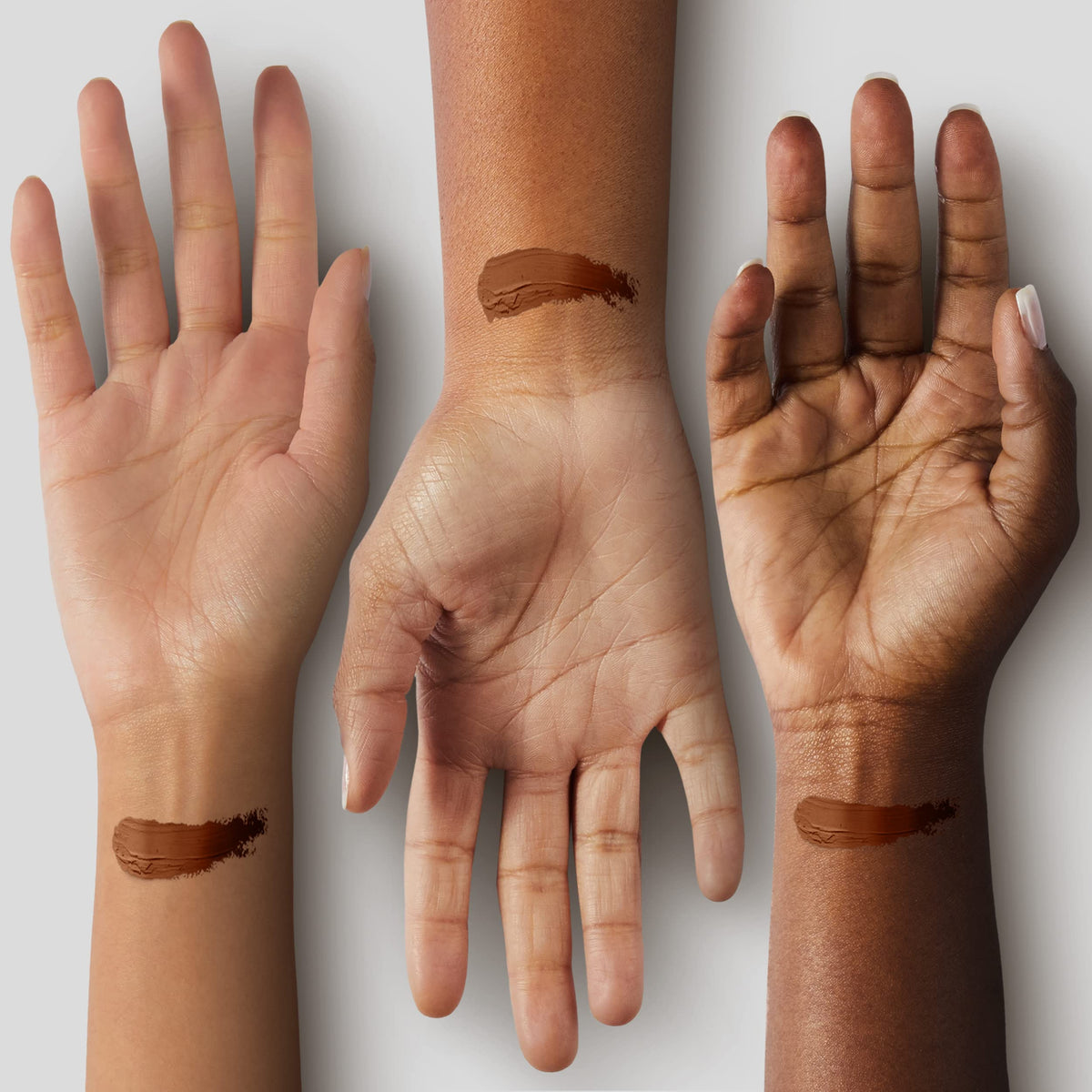 Black Radiance foundation stick being applied to cheek for targeted coverage and contouring
