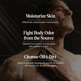Black Wolf rich lather texture close-up demonstrating gentle cleansing and moisturizing foam