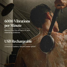 Black Wolf USB charging port and included cable showing convenient rechargeable design