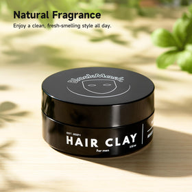 BlackMask applying clay with fingers demonstrating easy styling