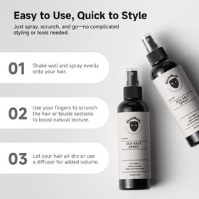 BlackMask styled hair showing natural matte finish and definition