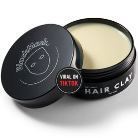 BlackMask front packaging showing jar and matte styling benefit