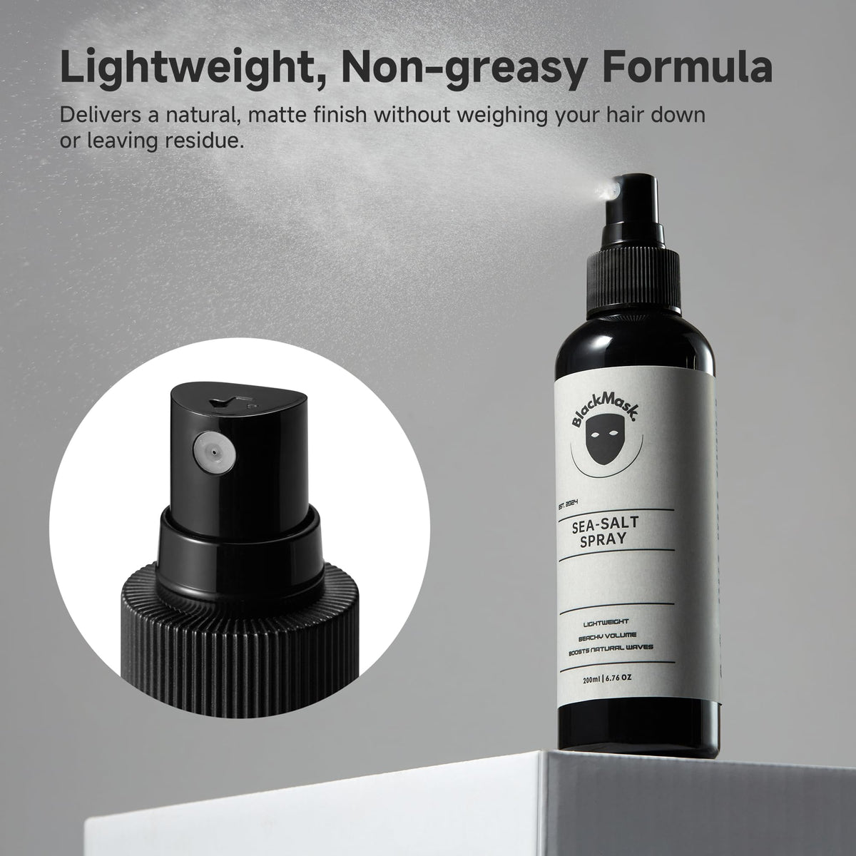 BlackMask label close-up highlighting aloe and glycerin benefits