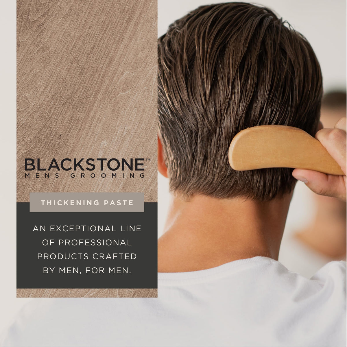 Blackstone paste on hands demonstrating smooth spreadability and lightweight feel