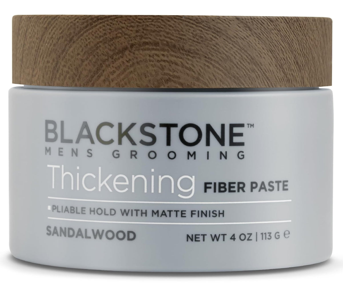Blackstone front packaging showing jar and branding with styling info and benefit