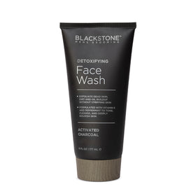 Blackstone activated charcoal and peppermint ingredients visual conveying detoxifying benefit