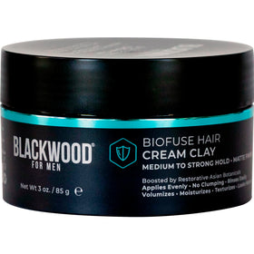 Blackwood For Men jar front view showing label and compact 3oz size benefit