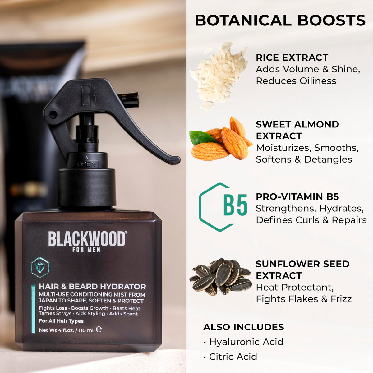 Blackwood For Men beard before and after showing fuller, softer beard result benefit