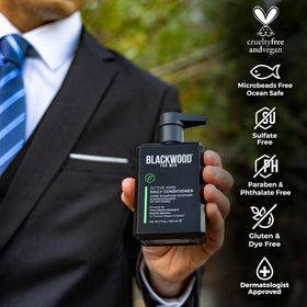 Blackwood For Men creamy conditioner texture demonstrating lightweight hydration
