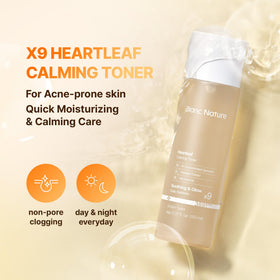BLANC NATURE close-up of watery toner droplet demonstrating lightweight absorption