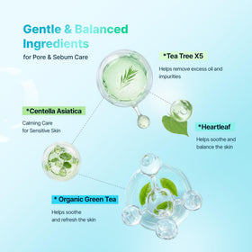 BLANC NATURE small dispensed amount in hand demonstrating recommended usage and control