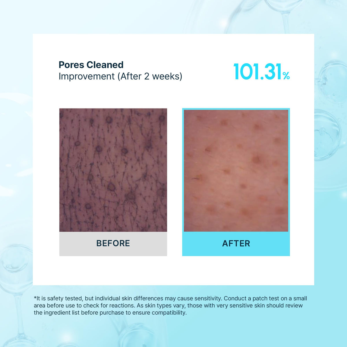 BLANC NATURE lather on face in use showing gentle cleansing action and refreshed look