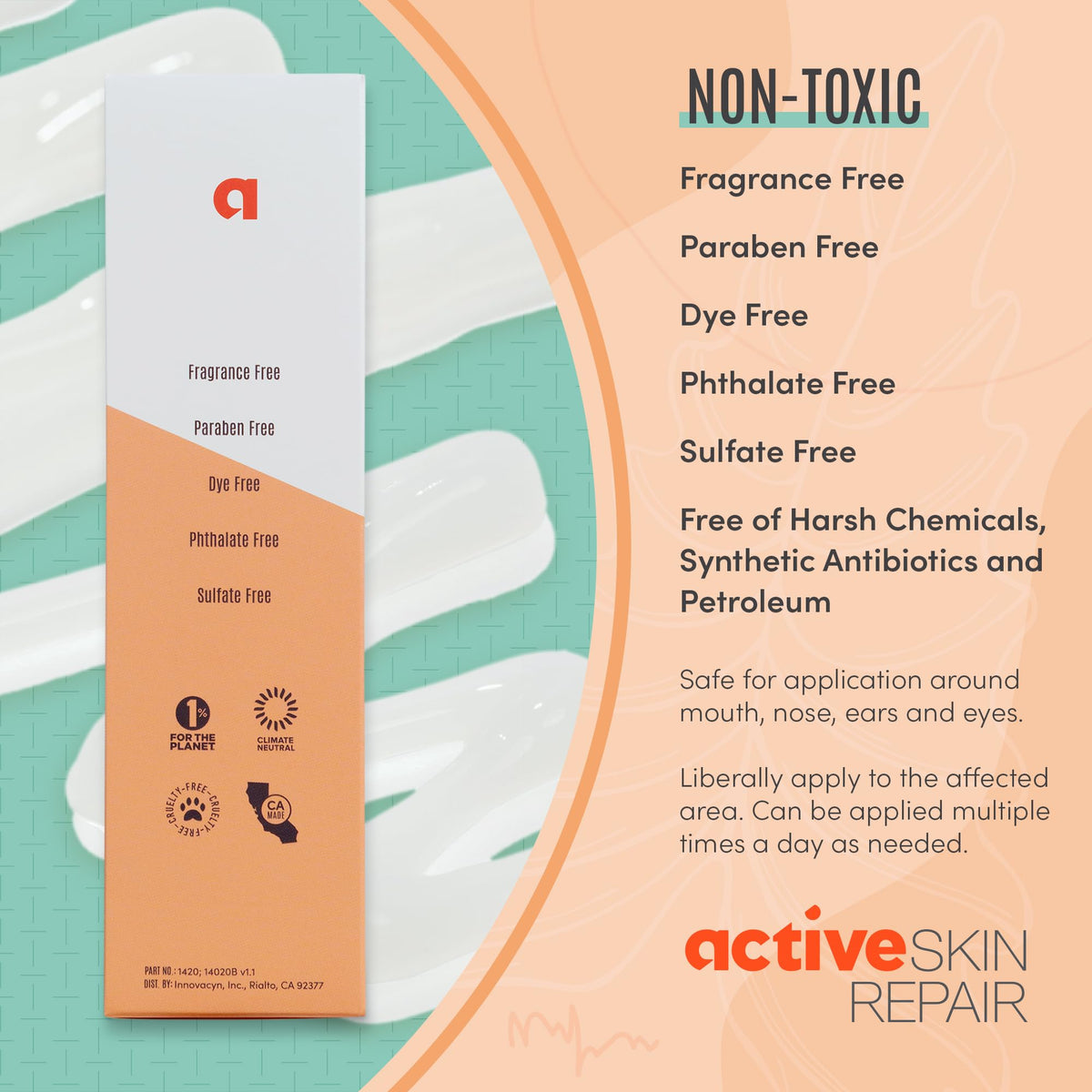 BLDG ACTIVE label ingredients close-up showing hyaluronic acid, ceramides, and niacinamide